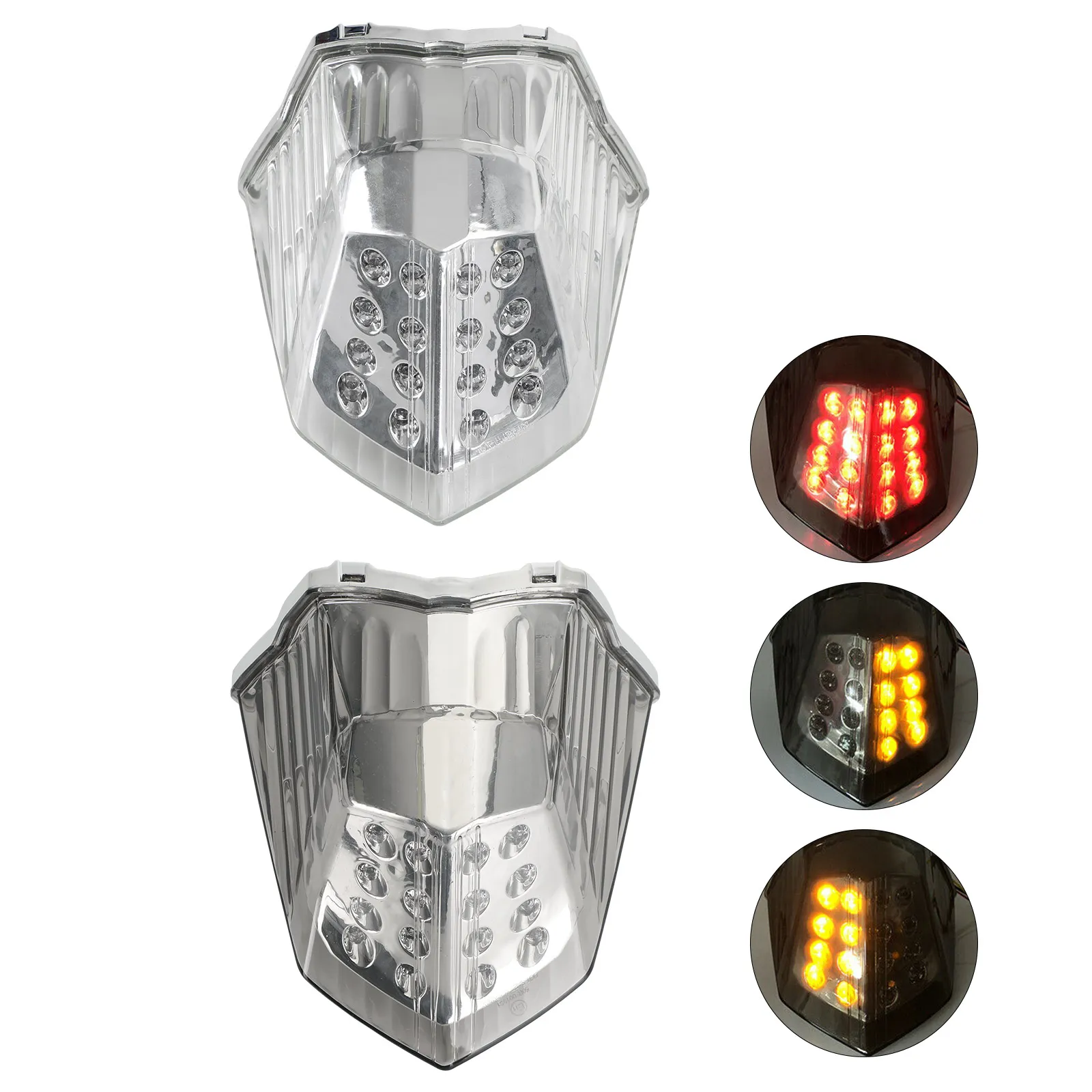 Artudatech Moto Интегрированный сигнал поворота Задний фонарь для Yamaha Diversion 600 XJ6 FZ6 2009 2010