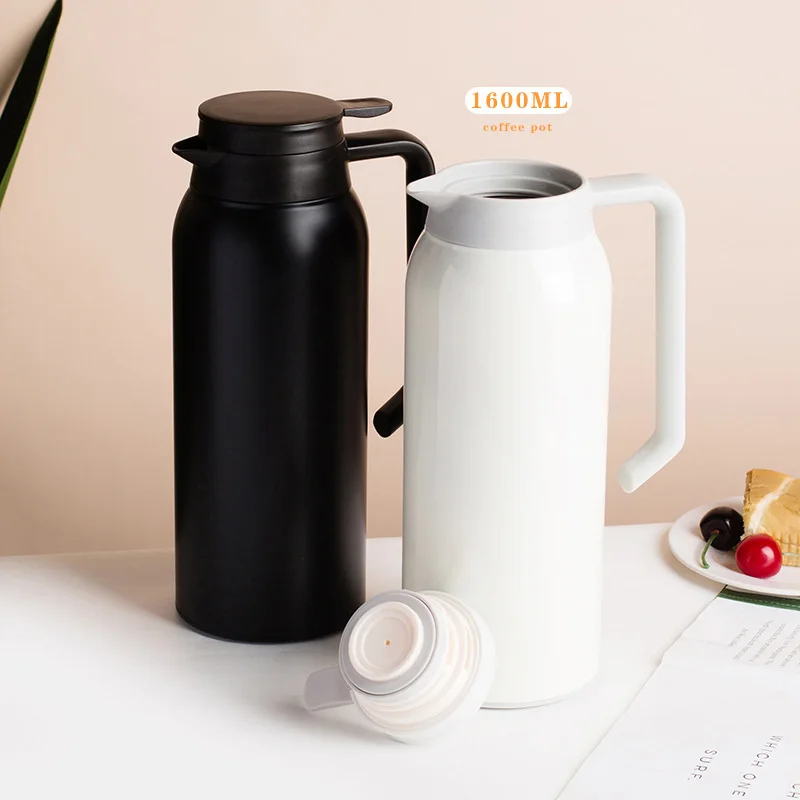 

1600ml Large Capacity Thermal Insulation Pot stainless steel Portable Heat Kettle Coffee Tea Vacuum Flasks Liner Thermos Bottle