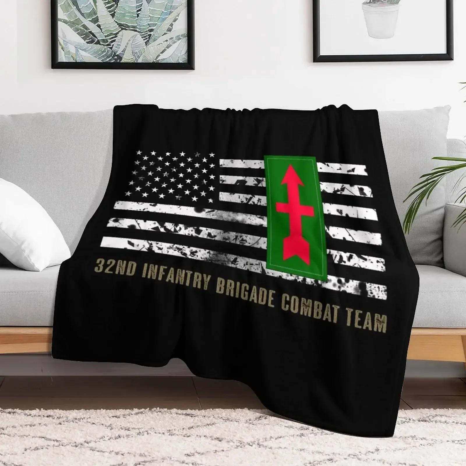 Одеяло 32-я пехотная бригада боевая команда дизайнерские теплые зимние