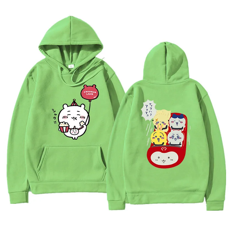 Autumn Chiikawa Hoodie Unisex hooded sweater men and women autumn and winter ins loose Couple wind thin tops Anime kpop Clothes