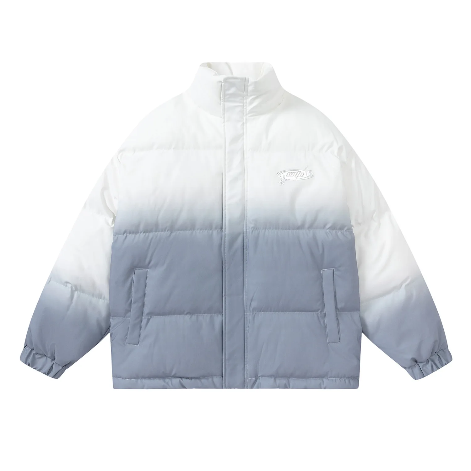 Europe and The United States Loose Cotton Suit Men Women Autumn Winter New Niche Label Gradient Color Coat Cotton-padded Jacket