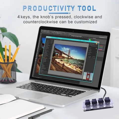 3 клавиши, 1 ручка/4 кнопки, программирование макросов, пользовательская ручка, клавиатура, Игровая клавиатура, RGB проводная USB Механическая игровая клавиатура, мини-кнопка
