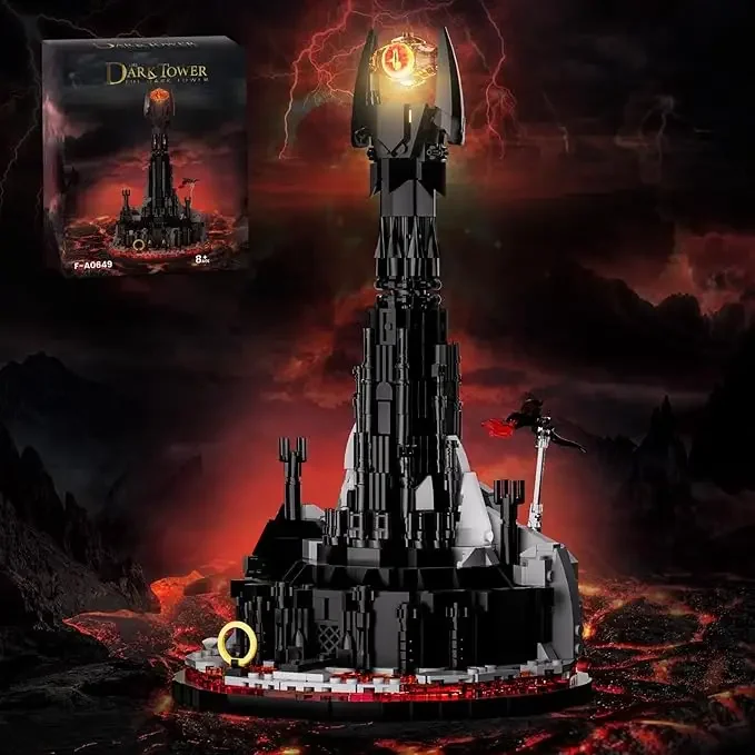 Набор строительных блоков MOC Lorded с кольцом светящимся замком архитектурой темной