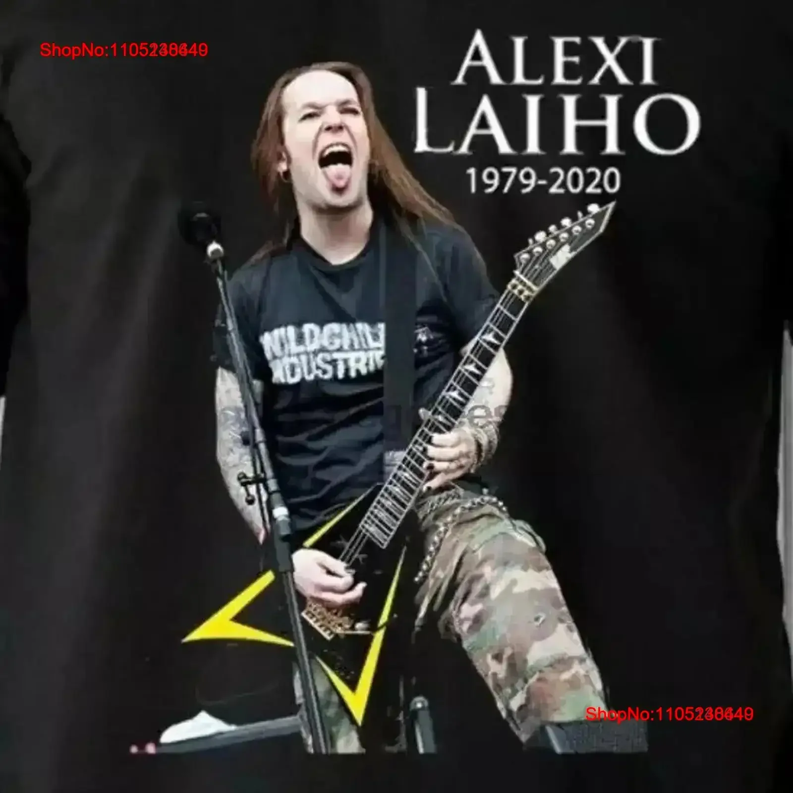 Фото Футболка Alexi Laiho Memories Concert, черная, все размеры, S 5XL, 1U73, винтажная, универсальная, удобная, с рисунком, мягкая, слегка №1