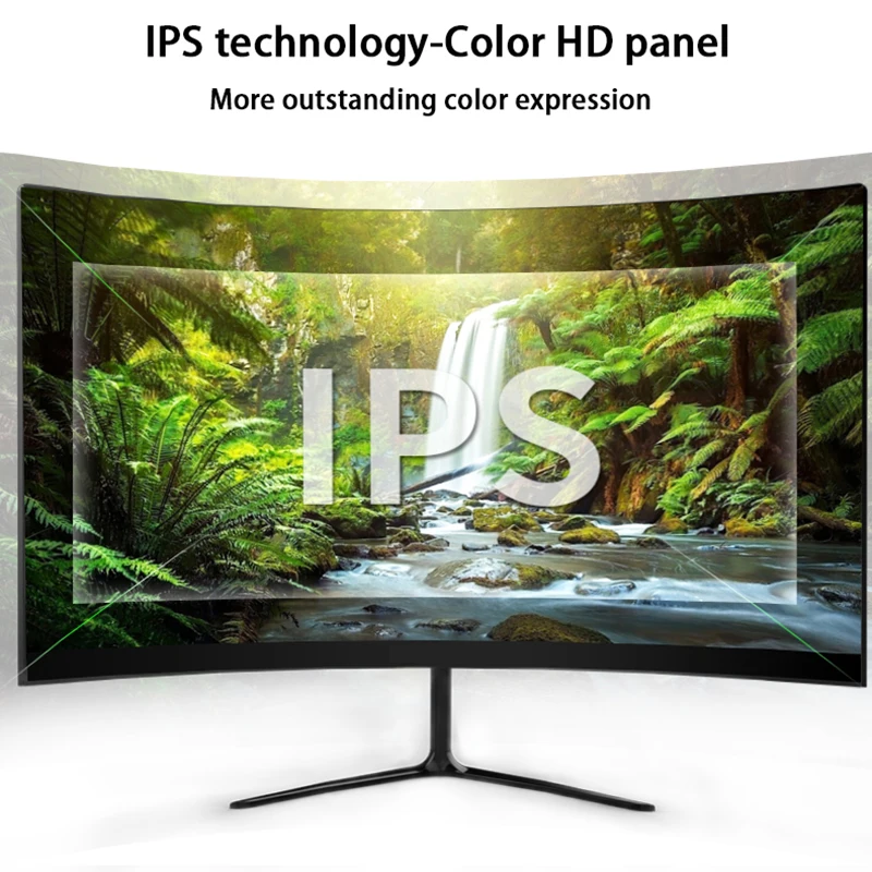 Монитор изогнутый игровой диагональю 24 дюйма IPS 2k |