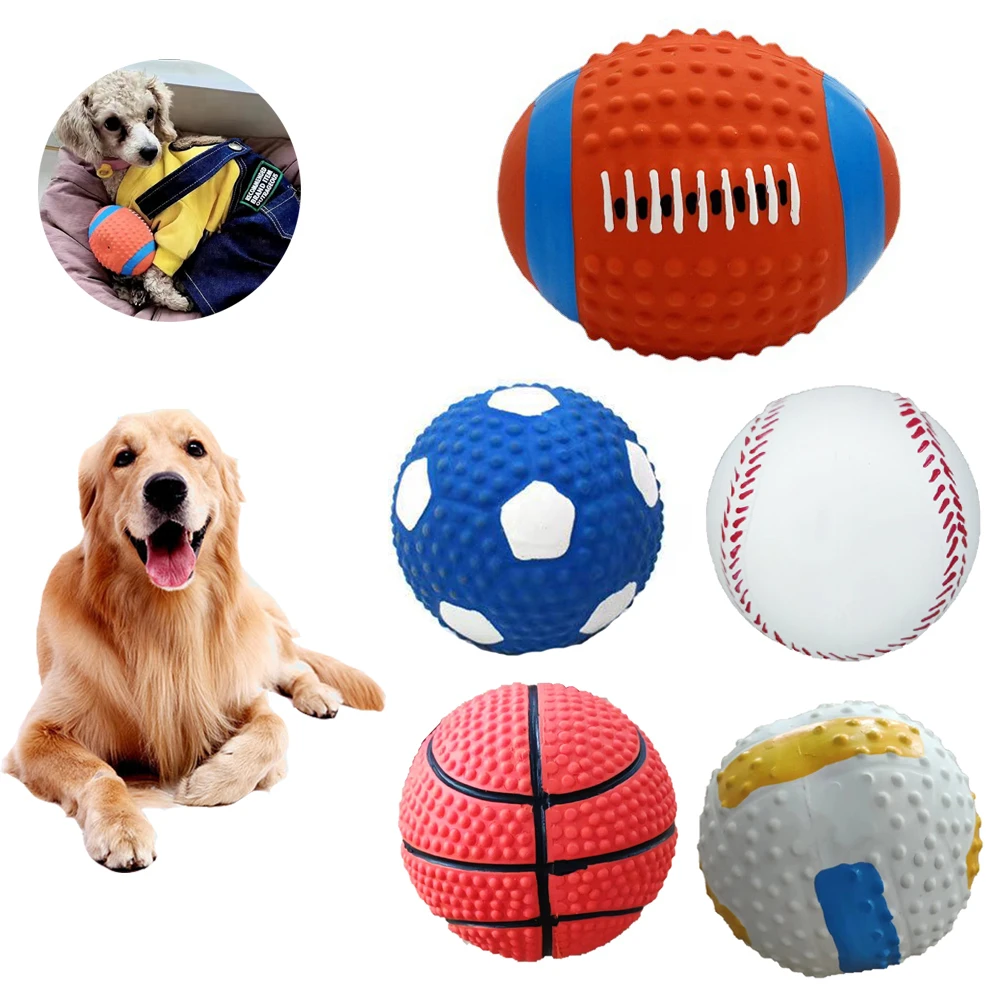 

Pet Dog Toys Puppy Cat Latex Squeaky Chew Interactive Toys French Bulldog Labrador Toothbrush Tooth Cleaning Training Supplies