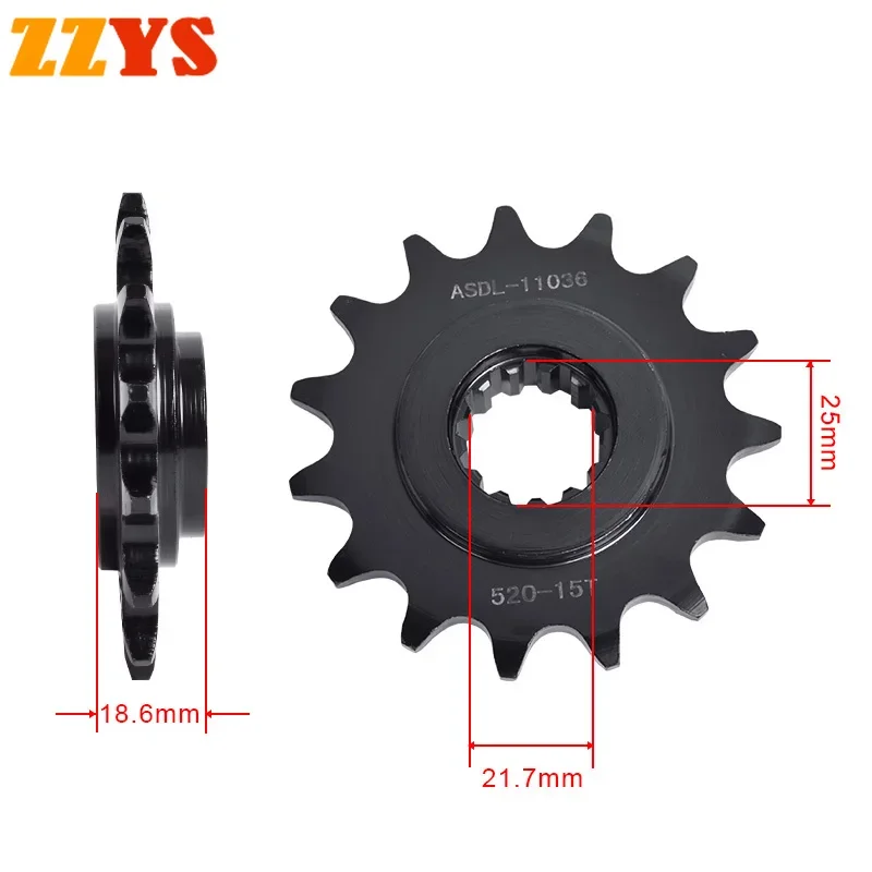 Передняя Звездочка с 15 зубьями для Kawasaki Road Z750 07-12 ZR750L ZR750M ABS Z ZR 520 T 750