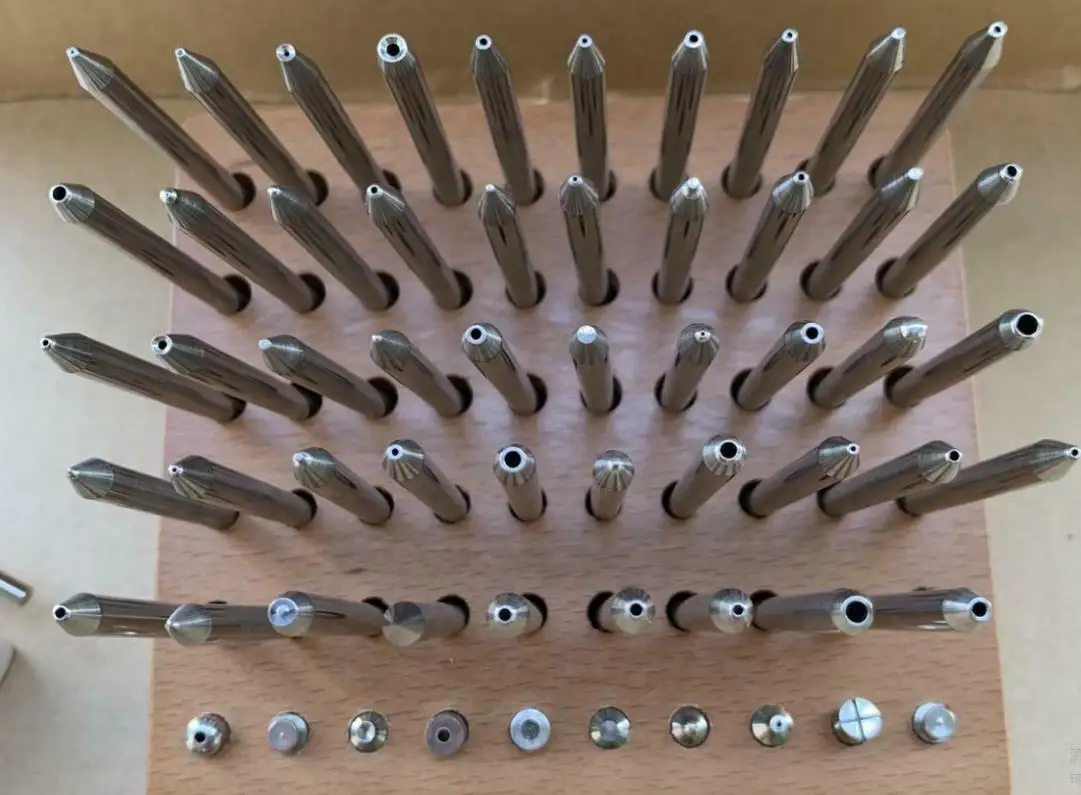 Watch Repair Staking Tool Kit with 50 Punches 10 Stakes Chinia Made 5285 Watchmakers Staking Tool Set