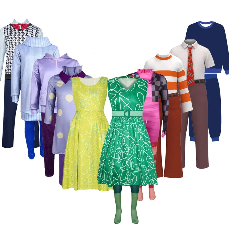 Костюм для косплея из фильма Inside2 Joy Sadness Anxiety Envy Fear Disgust маскировочный наряд