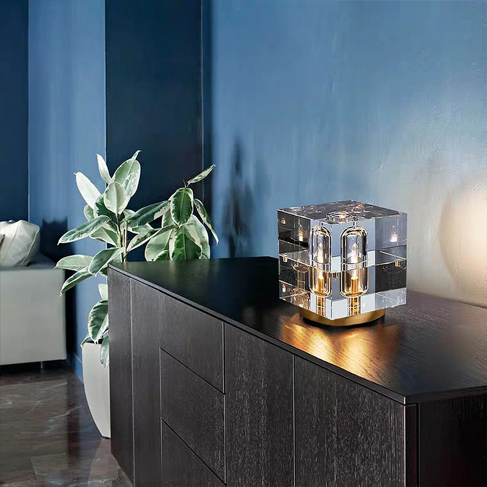 Хрустальная настольная лампа украшение для гостиной спальни прикроватный