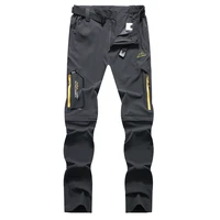 outdoor quick drying pants thin section detachable two section pants elastic breathable assault pants loose sports trousers