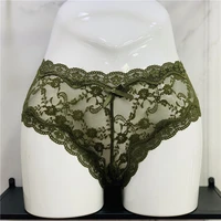 ladies breathable low waist hollow lace panties cross ribbon pure color comfortable briefs ladies panties a19330