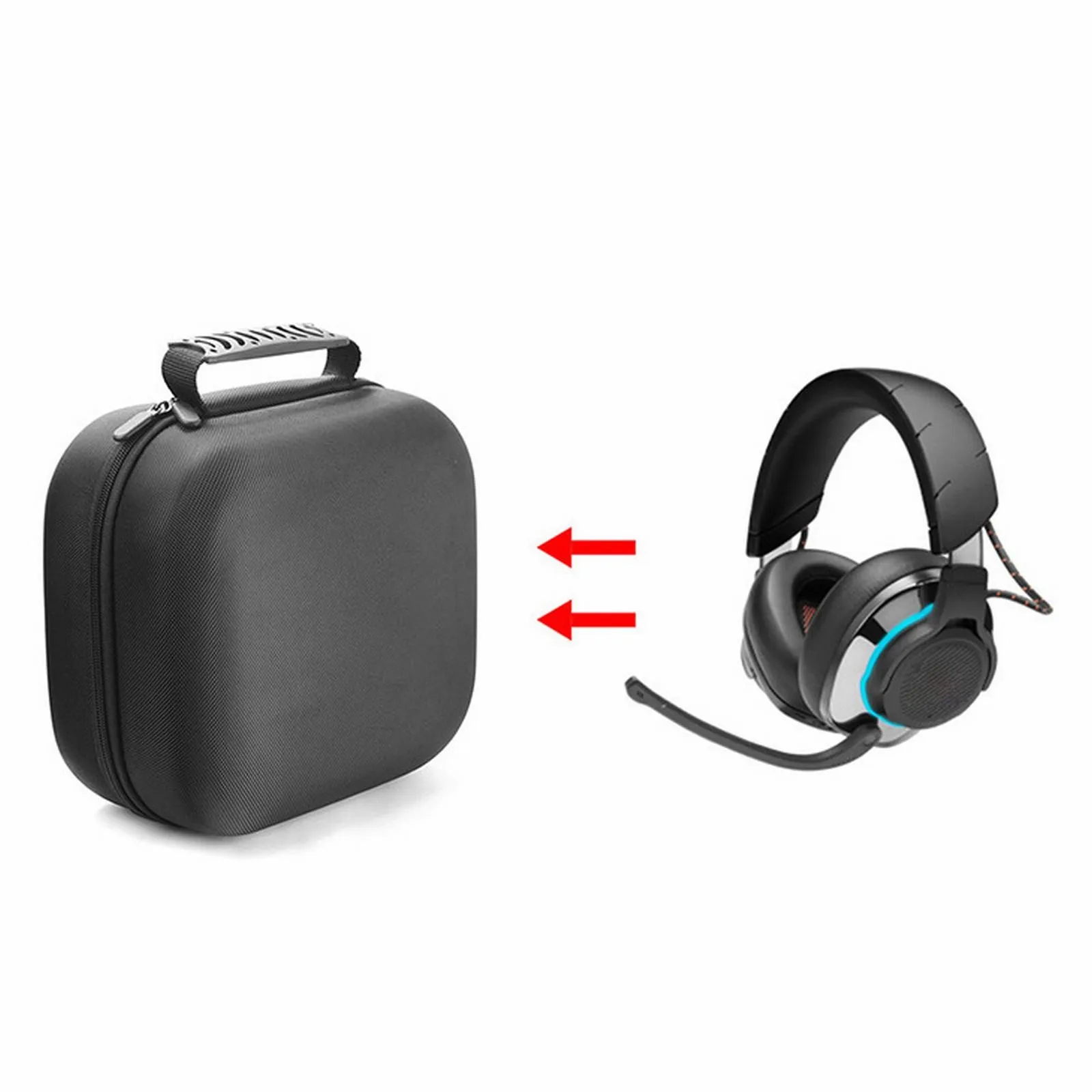 

Подходит для JBL ONE/600 чехол для наушников жесткий чехол с адаптерами для зарядного устройства