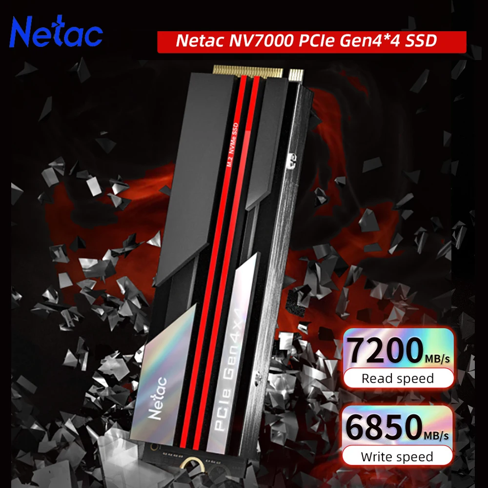 Оригинальный ssd Netac nmve m2 4 0 2 ТБ nvme pcie 1 hd gen Внутренний жесткий диск твердотельный