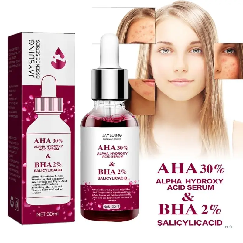 

Раствор для пилинга лица, сыворотка для лица AHA 30% + BHA 2%, фруктовая кислота, гиалуроновая кислота, Восстанавливающий уход за кожей лица 30 мл