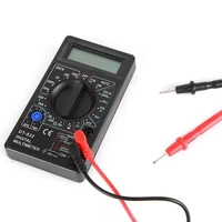 lcd digital multimeter acdc 7501000v digital mini handheld multimeter for voltmeter ammeter ohm tester meter with probe