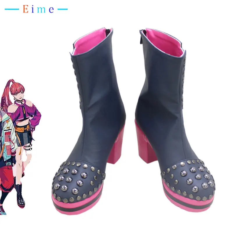 

Game Paradox Live BAE Anne Faulkner Cosplay Shoes PU Leather Shoes Halloween Carnival Boots Prop Custom Made
