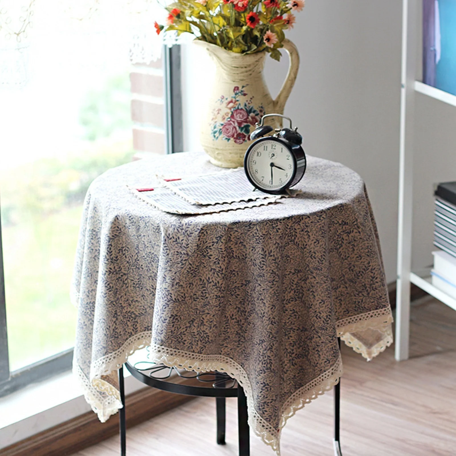 

Скатерти из хлопка, водонепроницаемые чехлы для стола в сельском стиле, украшение для журнального столика