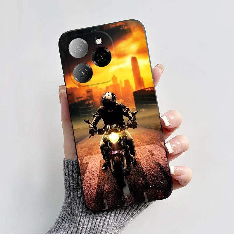 Для Tecno Spark 20 Pro 5G силиконовый черный миф Wukong Мягкий ТПУ Защитная задняя крышка для