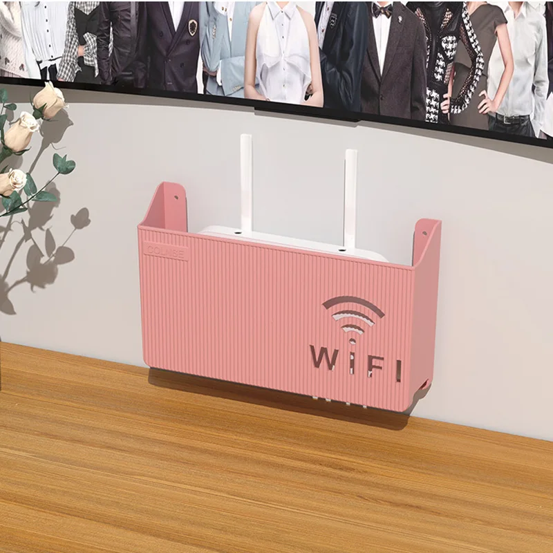 

Wireless Wifi Router Storage Box Wall Hanging Home Organizer Box Cable Power Bracket Organizer Case Router Storage Box