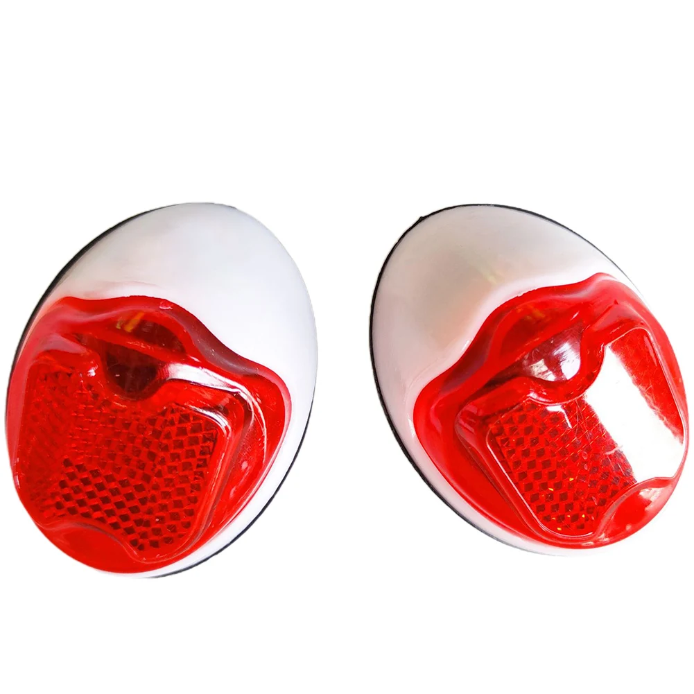 

High Quality Cycling Bicycle Reflectors Tail Light Single Nail 1 Pair For Motorcycles Bikes Mud Tile Reflector