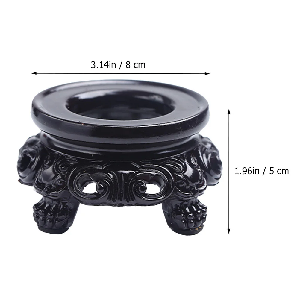 

Crystal Ball Base Marble Round Tray Figurine Display Stand Wooden Ball Crystal Stand Synthetic Resin Duck Egg Display Holder