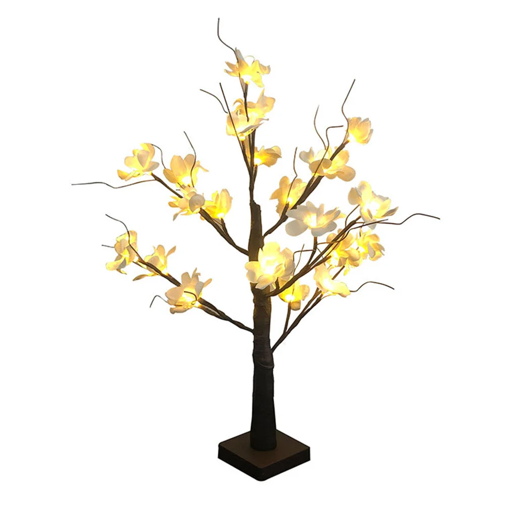 

LED Flower Tree Light Bedroom Night Light Desktop Lamp Ornament Photo Prop