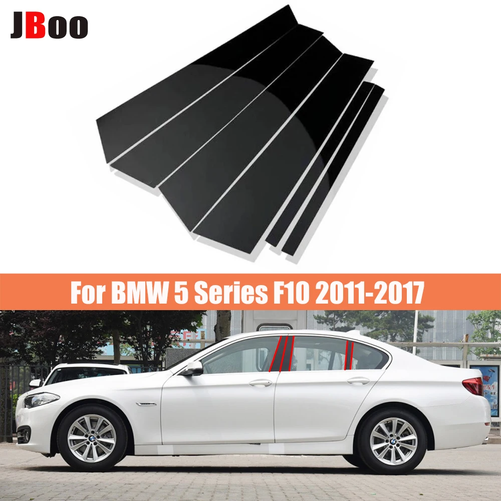

For BMW 5 Series F10 2011 2012 2013 2014 2015 2016 2017 Car Door Window Pillar Posts Molding PC B C Column Cover Trim Stickers