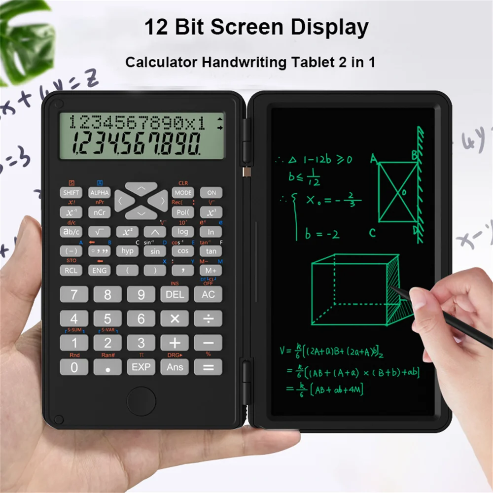 

USB Portable Function Calculator Multifunction Smart Sintific LCD Screen Writing Rechargeable Drawing Board Office&School Tool