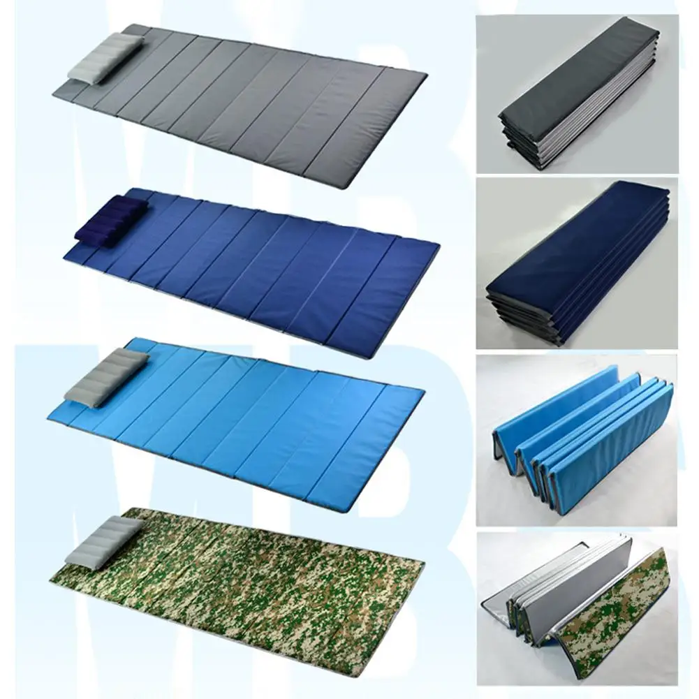 Outdoor Sleeping Pad Camping Mat Portable Folding Bed Foldable Camping Mattress Compact Travel Sleeping Mat