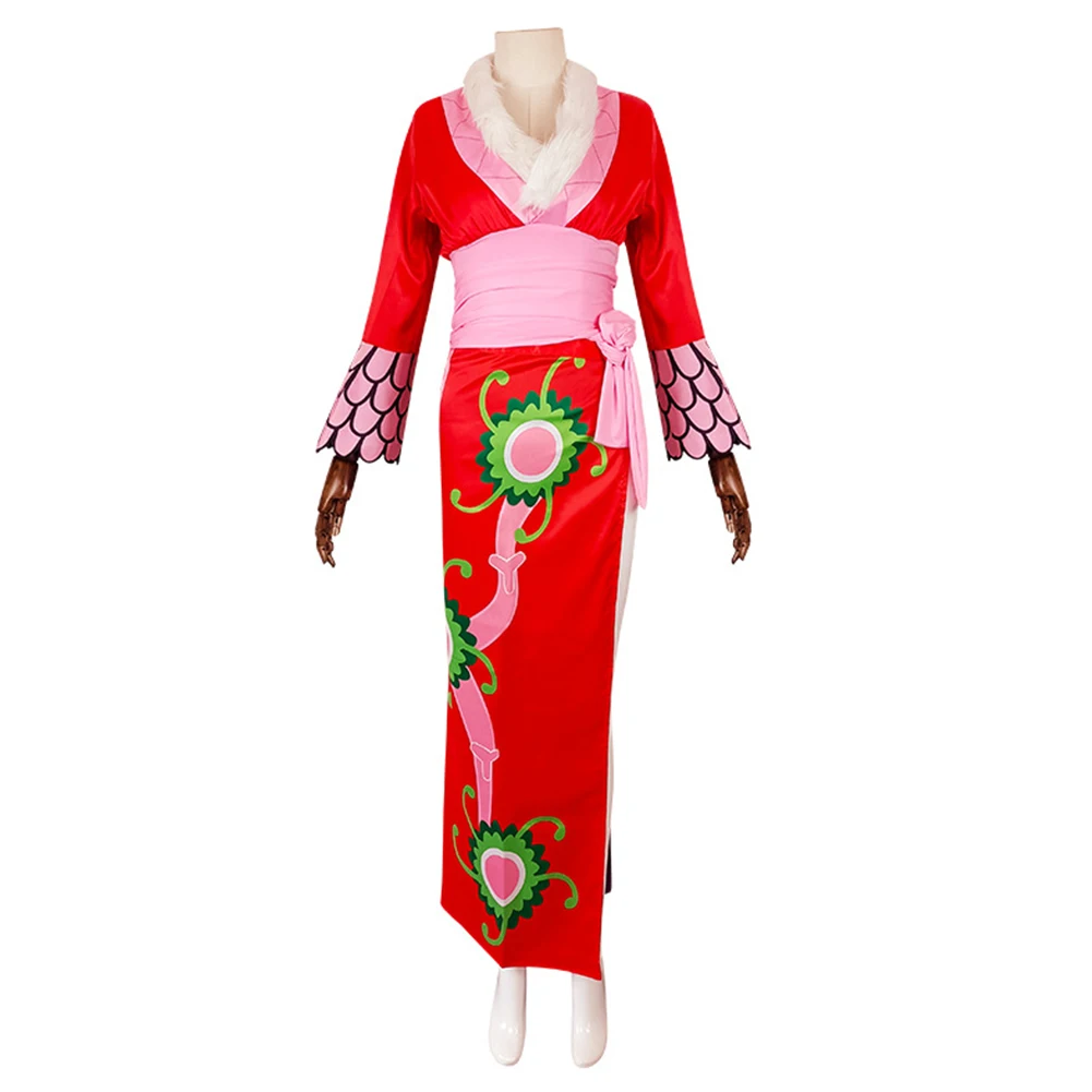 

One Piece Boa Hancock Cheongsam Dress Cosplay Costume Coat Halloween Carnival Suit