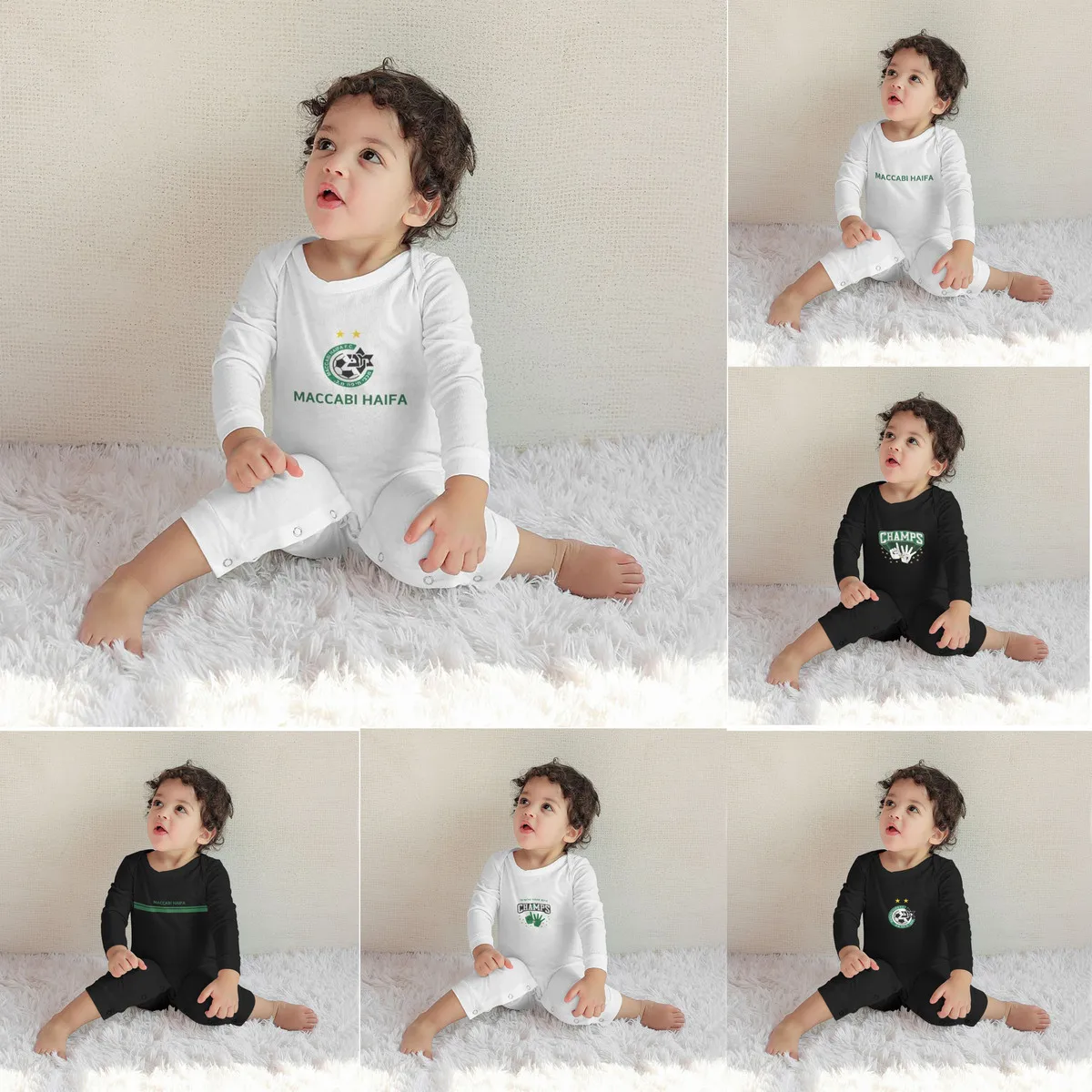 

Maccabi Haifa 0-2 Years Old Spring Autumn Long Sleeve Jumpsuit Baby Jumpsuit Boys Girls Jumpsuit Cotton Jumpsuit