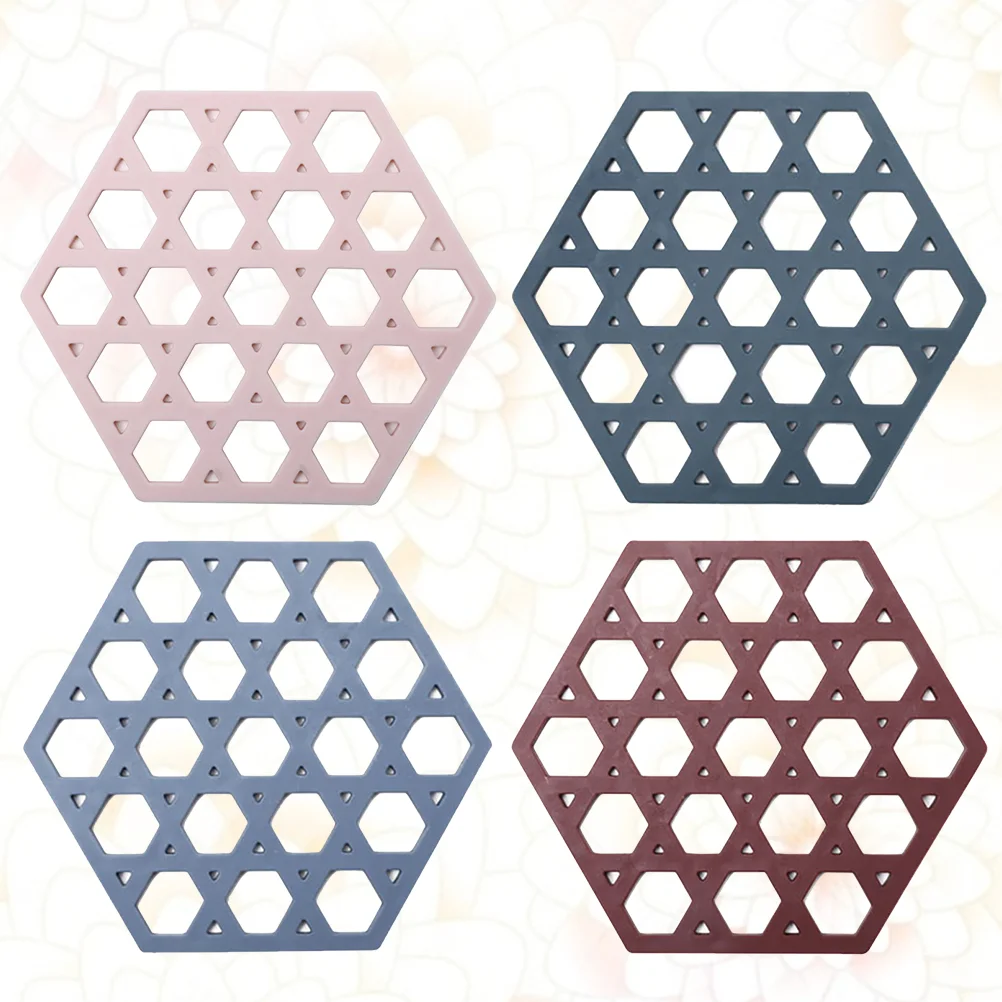 

Hot Cup Pad Anti Coasters Coaster Pot Trivet Mat Water Mug Bar Flexible Placematcoffee Coaste Table Placemats Bowl Pads Hexagon