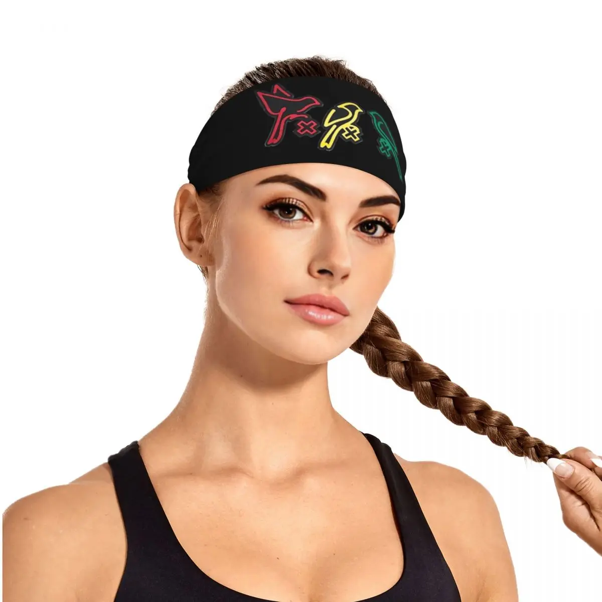 Фото Bob Marley Ajax Three Little Birds напольная подушка Yuysnoofzil Sweatband для мужчин и женщин влагоотводящая спортивная повязка для тренажерного зала, йоги №1