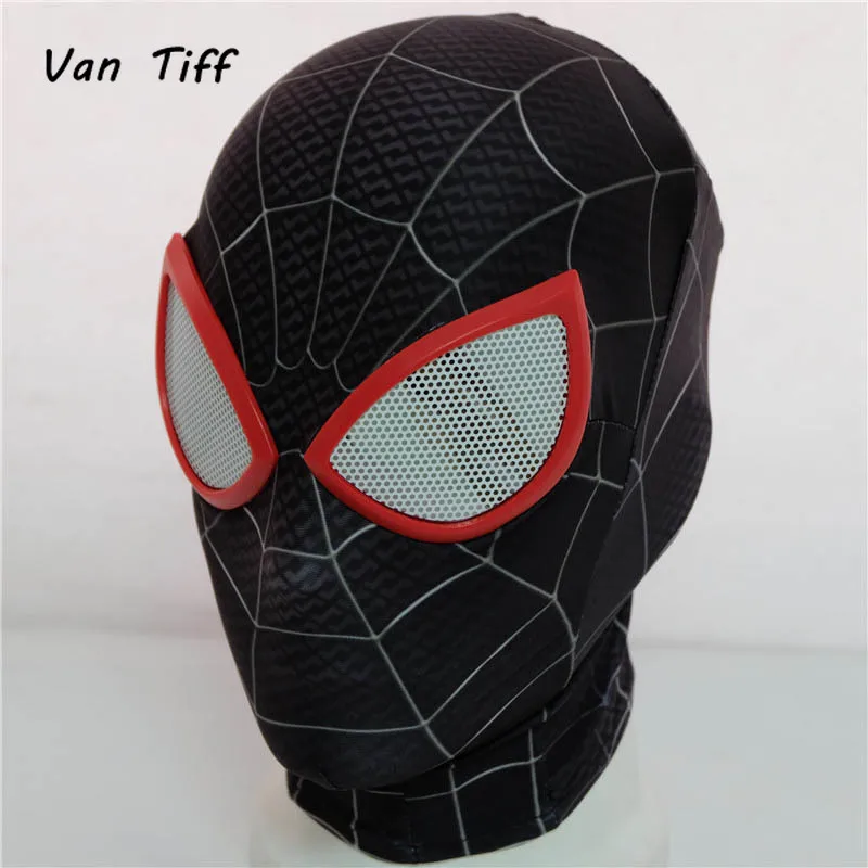 

Superhero Spider Masks Man Into Spider Verse Miles Morales Mask Cosplay Peter Parker Costume Zentai Spider helmet man Homecoming