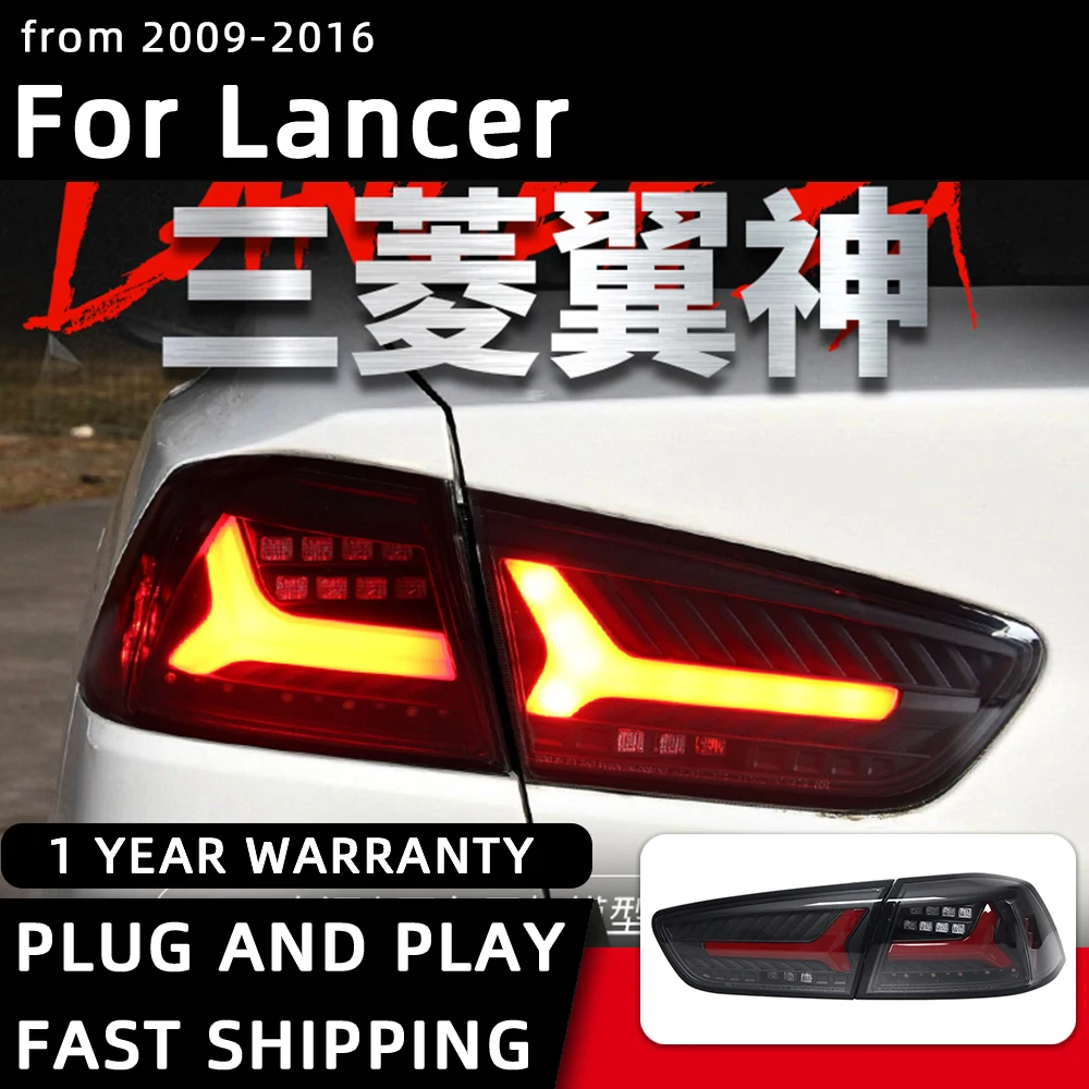 Автостайлинг задние фары для Mitsubishi Lancer светодиодные задсветильник 2009-2016 DRL