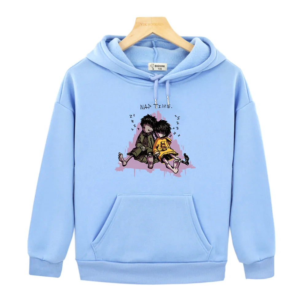 

Little Nightmares Anime Manga Hoodies Cute Cartoon Sweatshirt Boys/girls Clothes Aesthetic Pocket Streetwear Fashion Large Hoody
