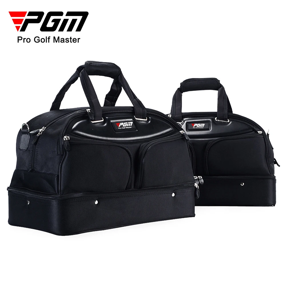 

Оригинальная сумка PGM для одежды для гольфа, Мужская двухслойная черная сумка для одежды, очень вместительная Высококачественная сумка для мяча
