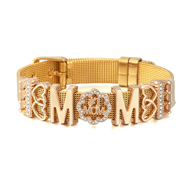 Фото 3 цвета, 10 мм, бусины MOM Slide Beads для женщин, подходят для модных браслетов с сетчатыми подвесками, ювелирные изделия ко Дню матери, подарок, специальное предложение №2