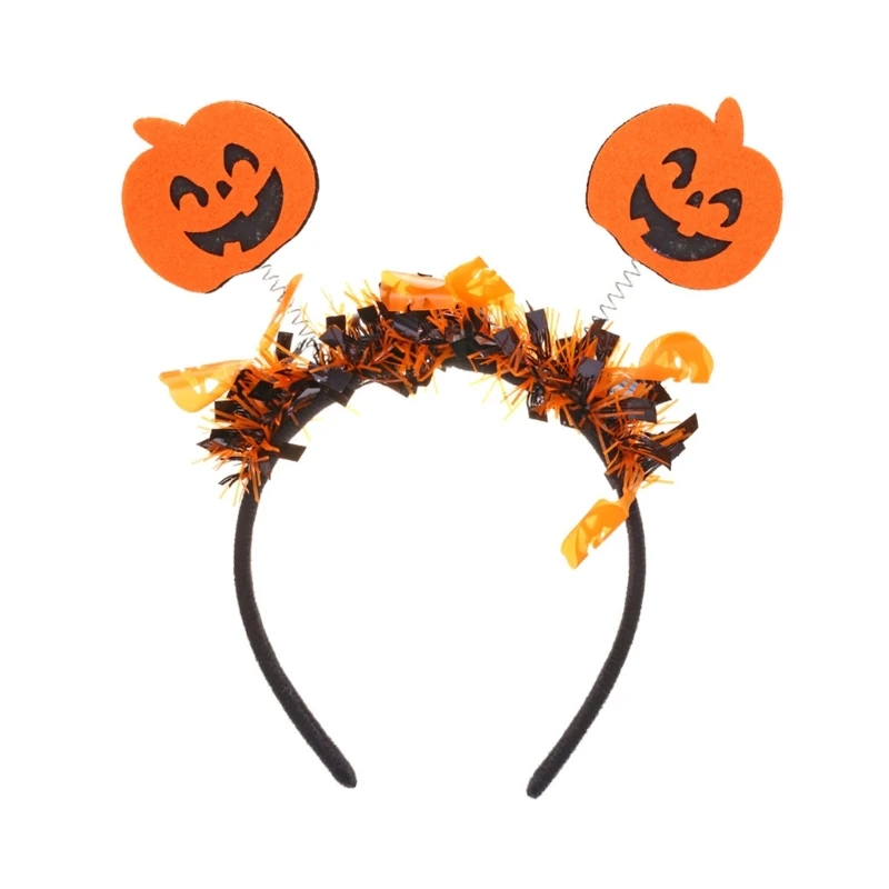 

Halloween with Pumpkin Headband Photo Props Gift for Boys Girls Drop Shipping
