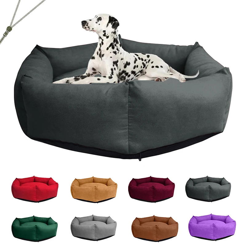 

New Pet Solid Color Comfortable Dog Bed Soft Kennel Hexagon Removable And Washable Suitable For Small And Medium Pets