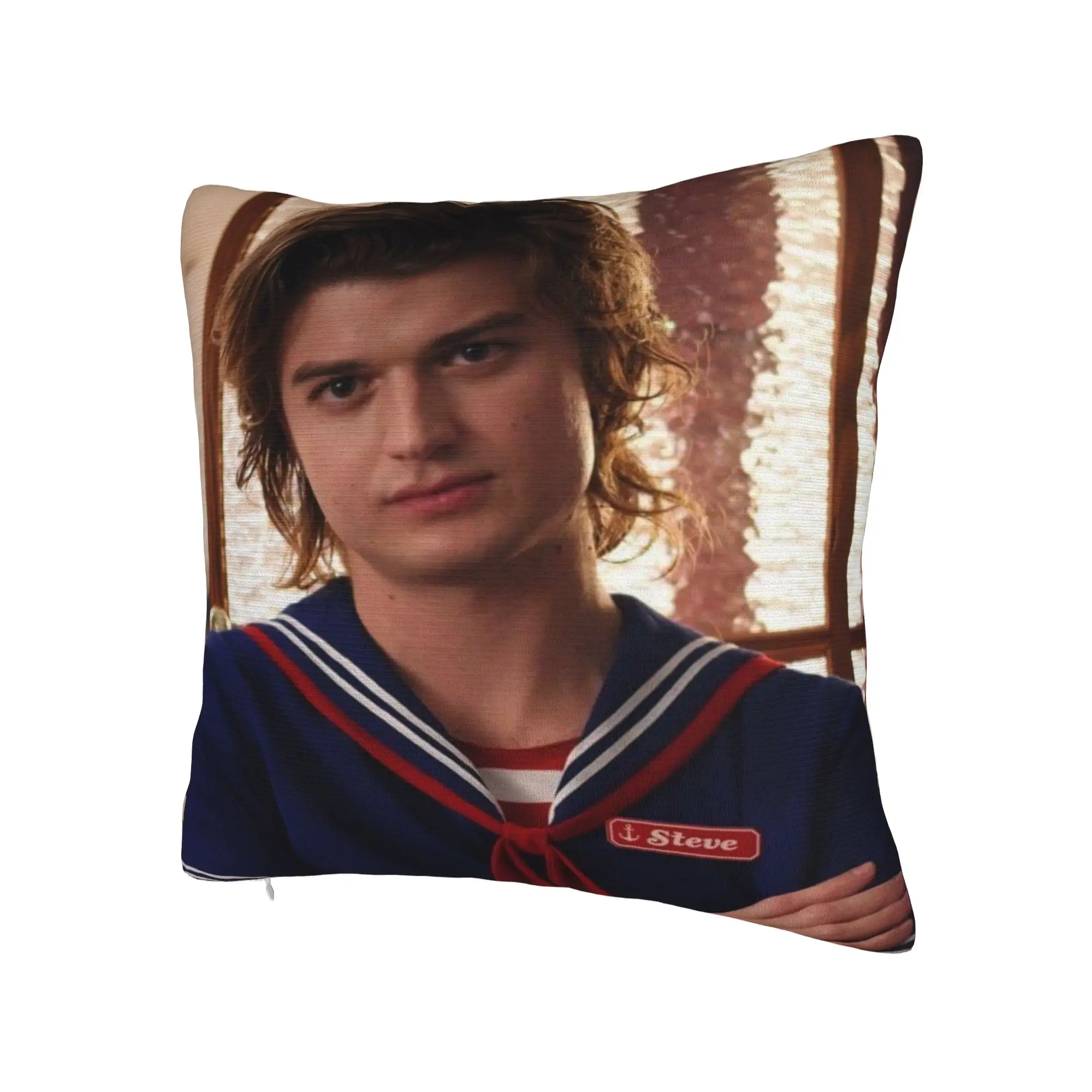 Фото Наволочка Joe Keery Steve Harrington, наволочка Kawaii для гостиной, дизайнерские наволочки для дивана, идея подарка №3