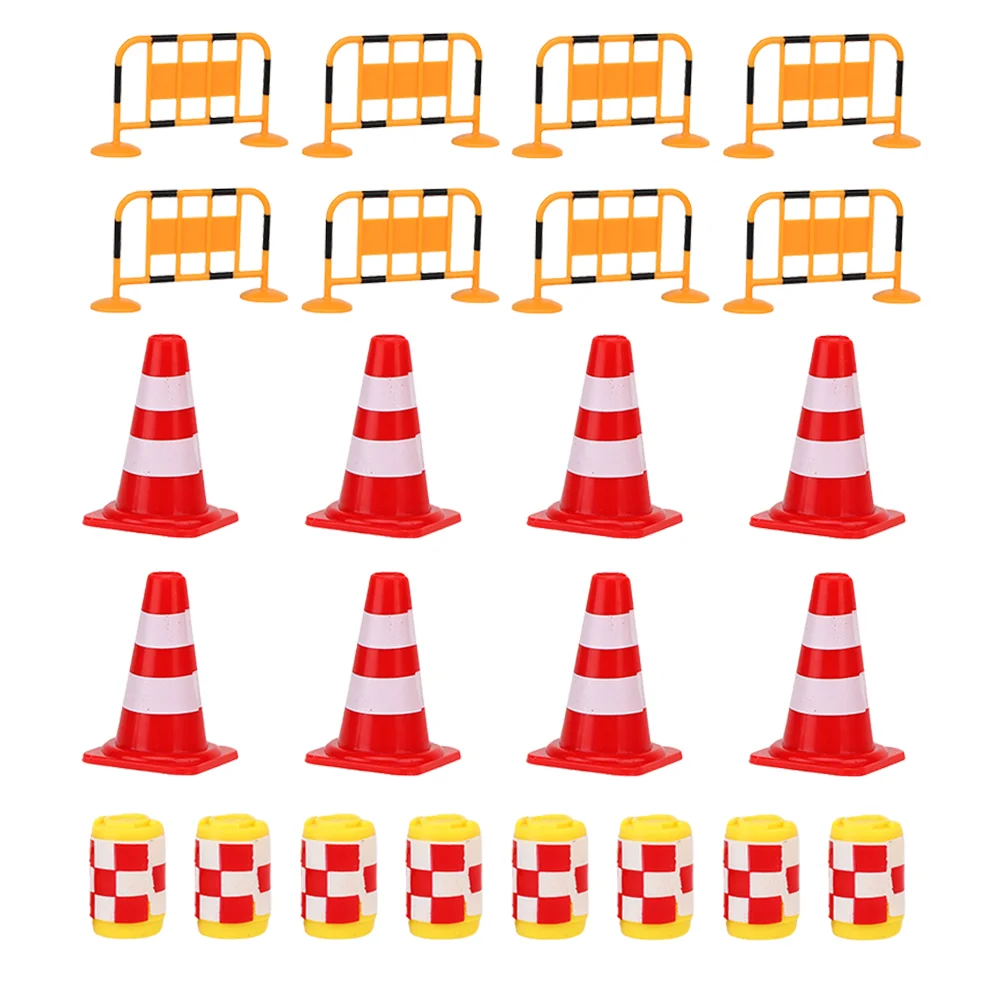 

24pcs Children Mini Roadblock Toys Traffic Signs Toys Cognitive Toys for Kids