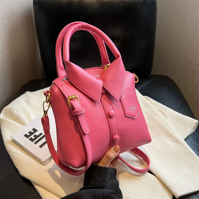 For Women Leather Handbag Designer Shoulder Bag Punk Style Female Luxury Messenger Bag