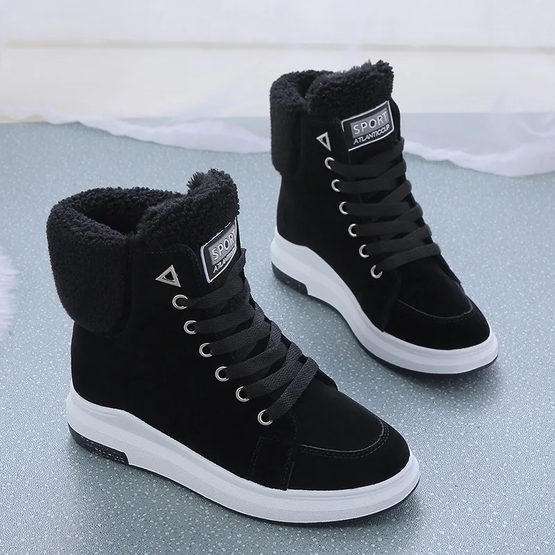 Women's New  Boots Women Plus Velvet Warm Short Tube Women's Boots Korean Casual Snow Boots Students Wild Cotton Shoes