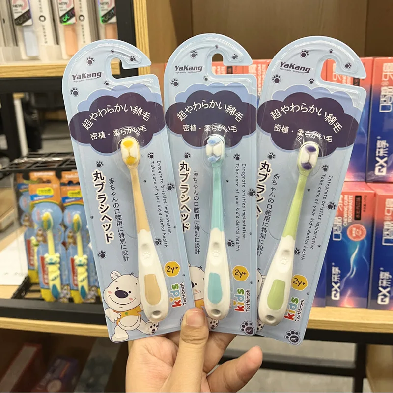 

1pc Kids Toothbrush Soft Bristle Teeth Whitening Toothbrushes for 3-12 Years Old Children Dental Oral Hygienes Random Color 2023