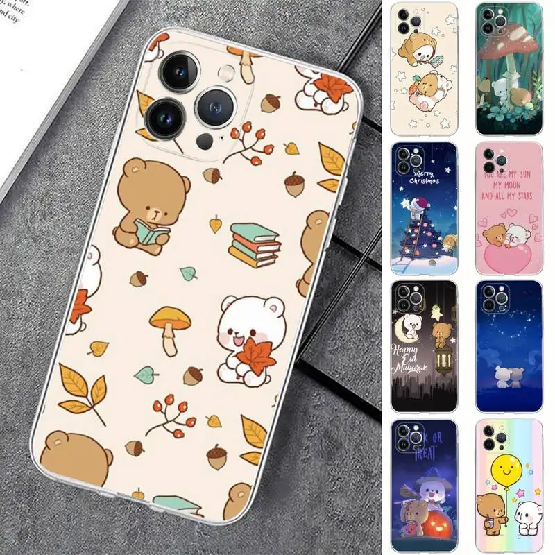 

Milk And Mocha Phone Case For iPhone 14 13 12 Mini 11 Pro XS Max X XR SE 6 7 8 Plus Soft Silicone Cover
