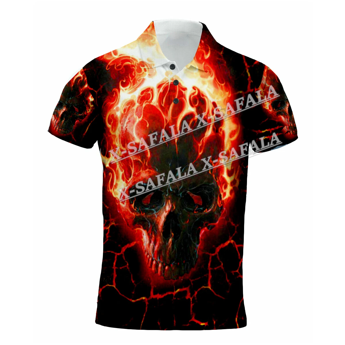 

Skull Dark Fire Demon Death Sickle Customized 3D Full Printed Men Polo Shirt Collar Short Sleeve Street Wear Casual Tee-8
