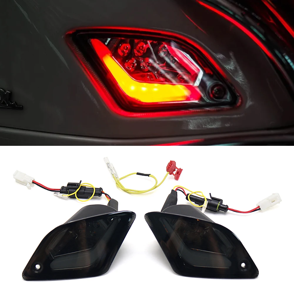 New Motorcycles GTS150 GTS250 GTS300 LED Rear and Front Turn Signal Light For Vespa GTS 150 300 GTV 250 GTV300 Tail Light