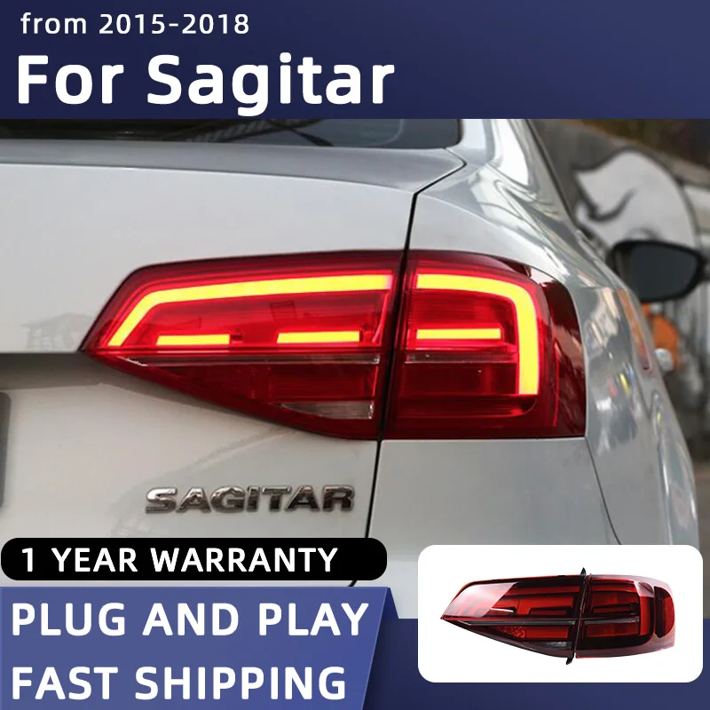 

Автомобильный Стайлинг, задние фары s для VW Jetta Sagitar MK7, светодиодный ные задние фары 2015-2018, задние фары DRL, Задний сигнал поворота, автомобильн...